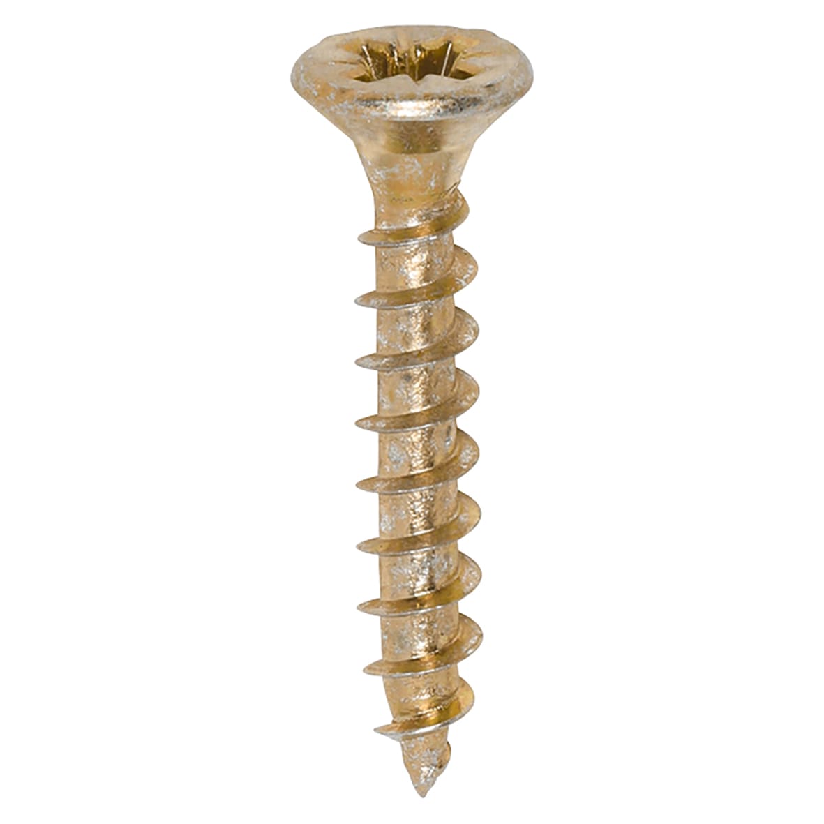 Solo Chippy Pozi Countersunk Wood Screws - 4.0 x 25mm - Yellow Zinc - Pack of 200 - view 3