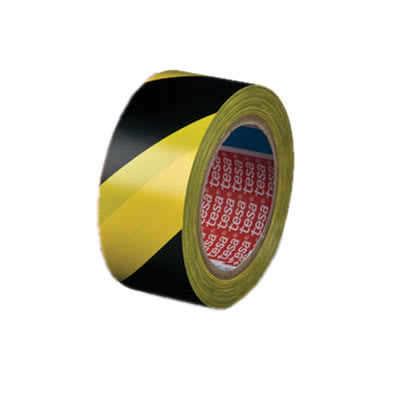 60760 PVC Hazard Warning Floor and Lane Marking Tape - 50mm x 33m - Black/Yellow - view 2