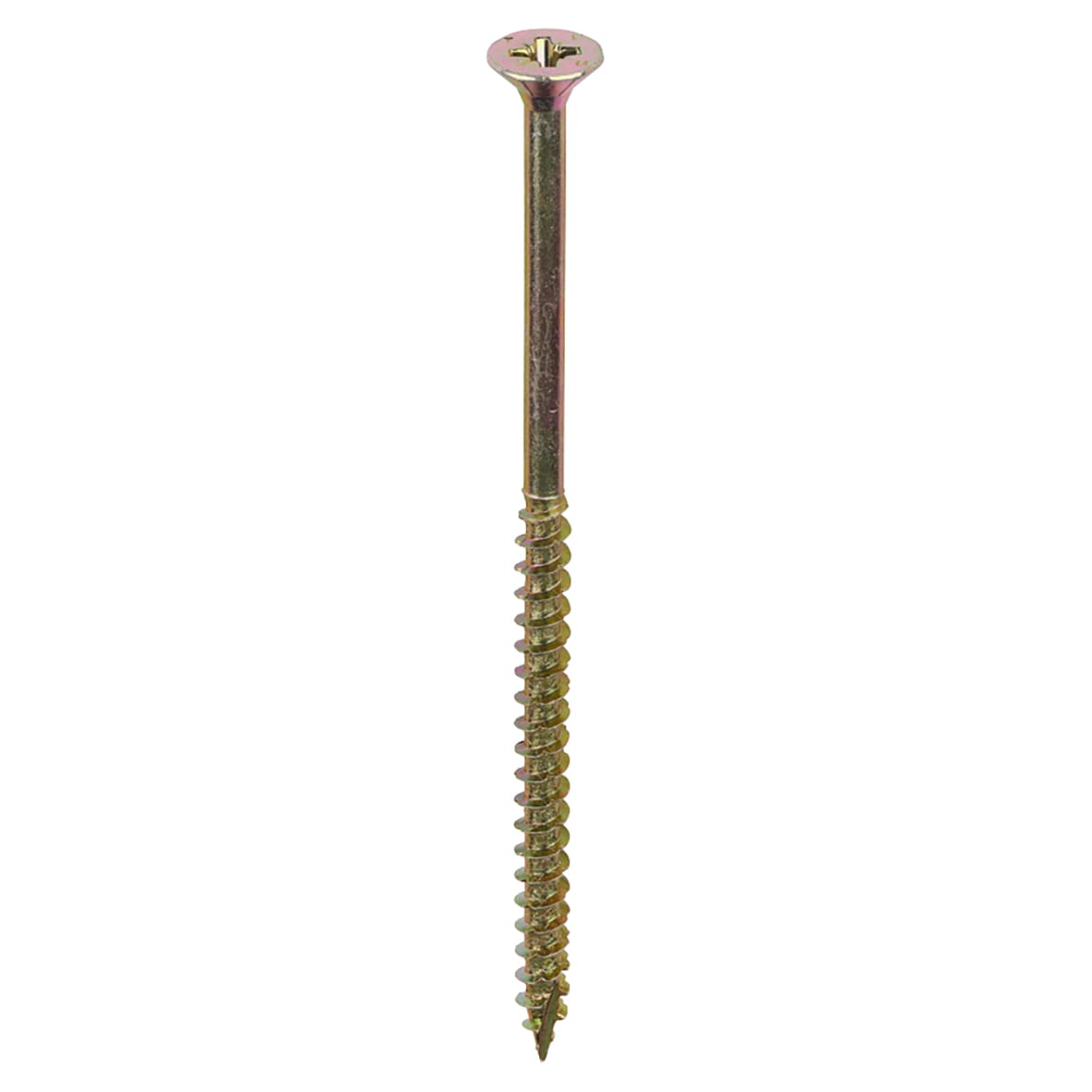 Velocity Pozi Countersunk Wood Screws - 6.0 x 120mm - Yellow Zinc - Pack of 100 - view 2