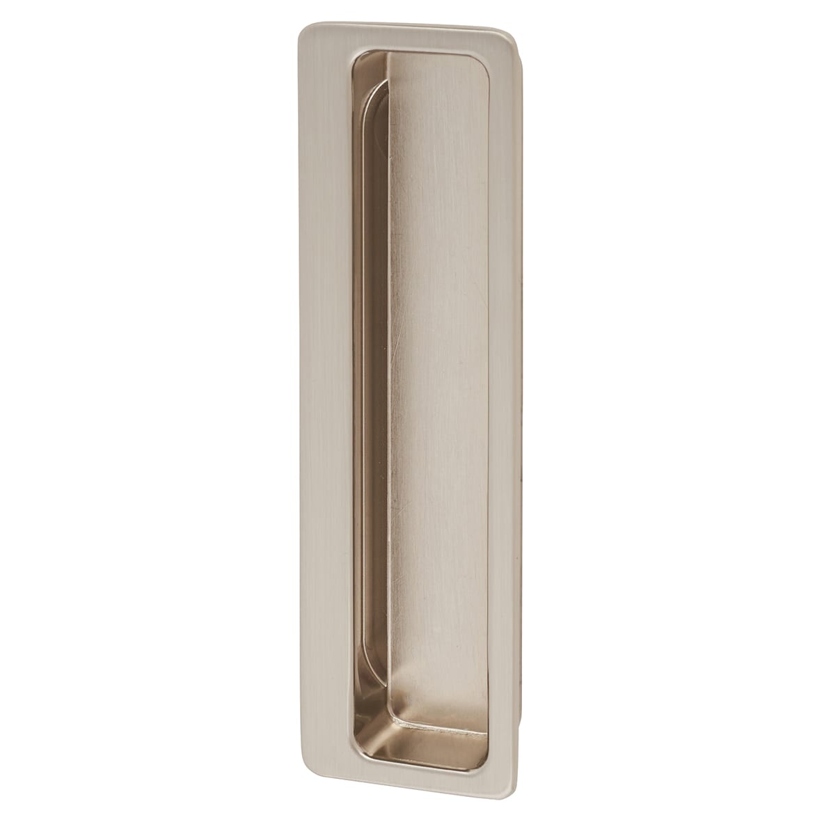 Alton Rectangular Flush Cabinet Pull Handle - 113 x 33mm - Satin Nickel - view 2