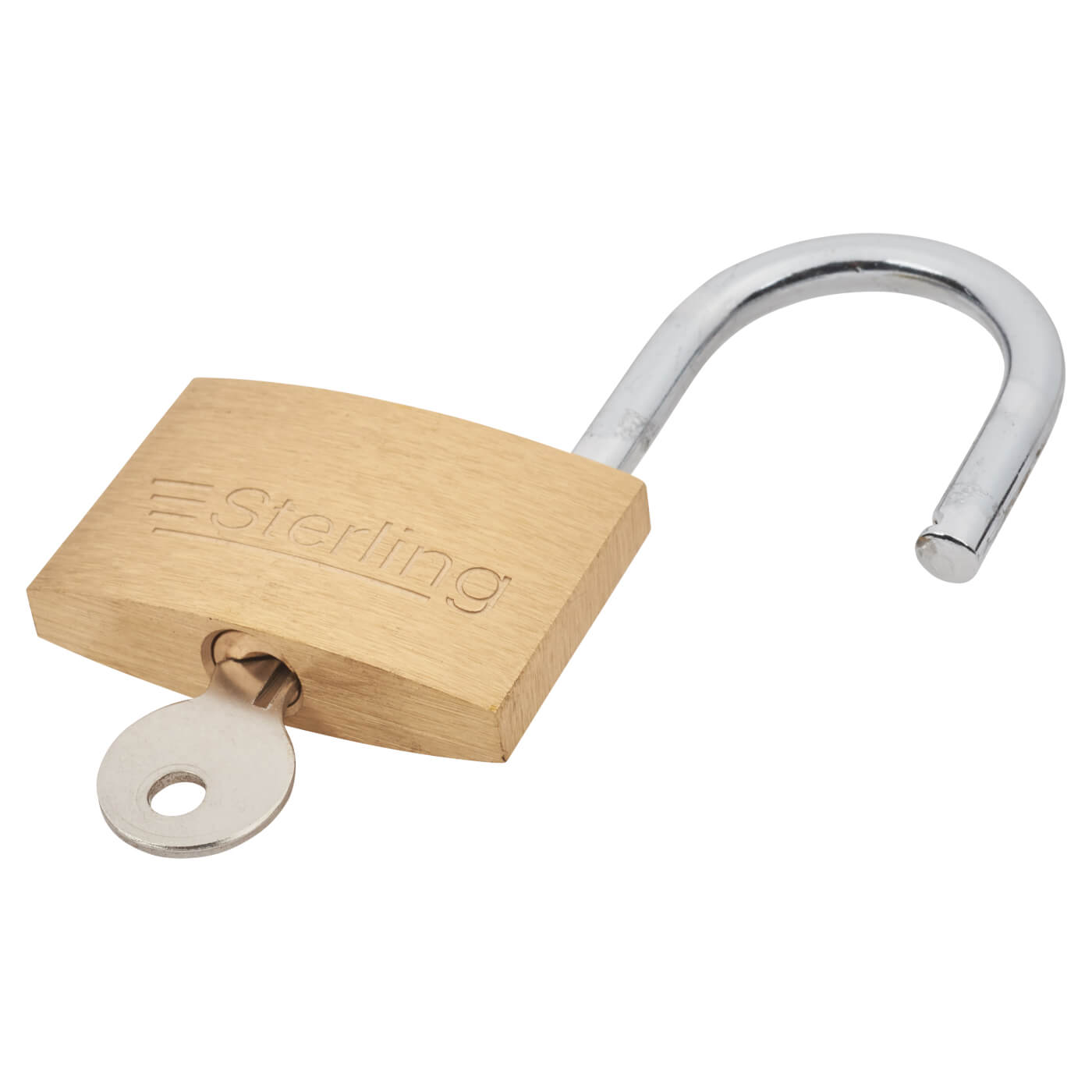 Contract Padlock - 50mm Body - 30 x 28mm Shackle - Brass - view 3