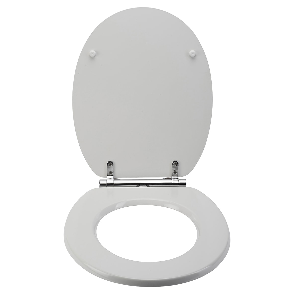 Portland Flexi-Fix Soft Close Wooden Toilet Seat - White - view 2