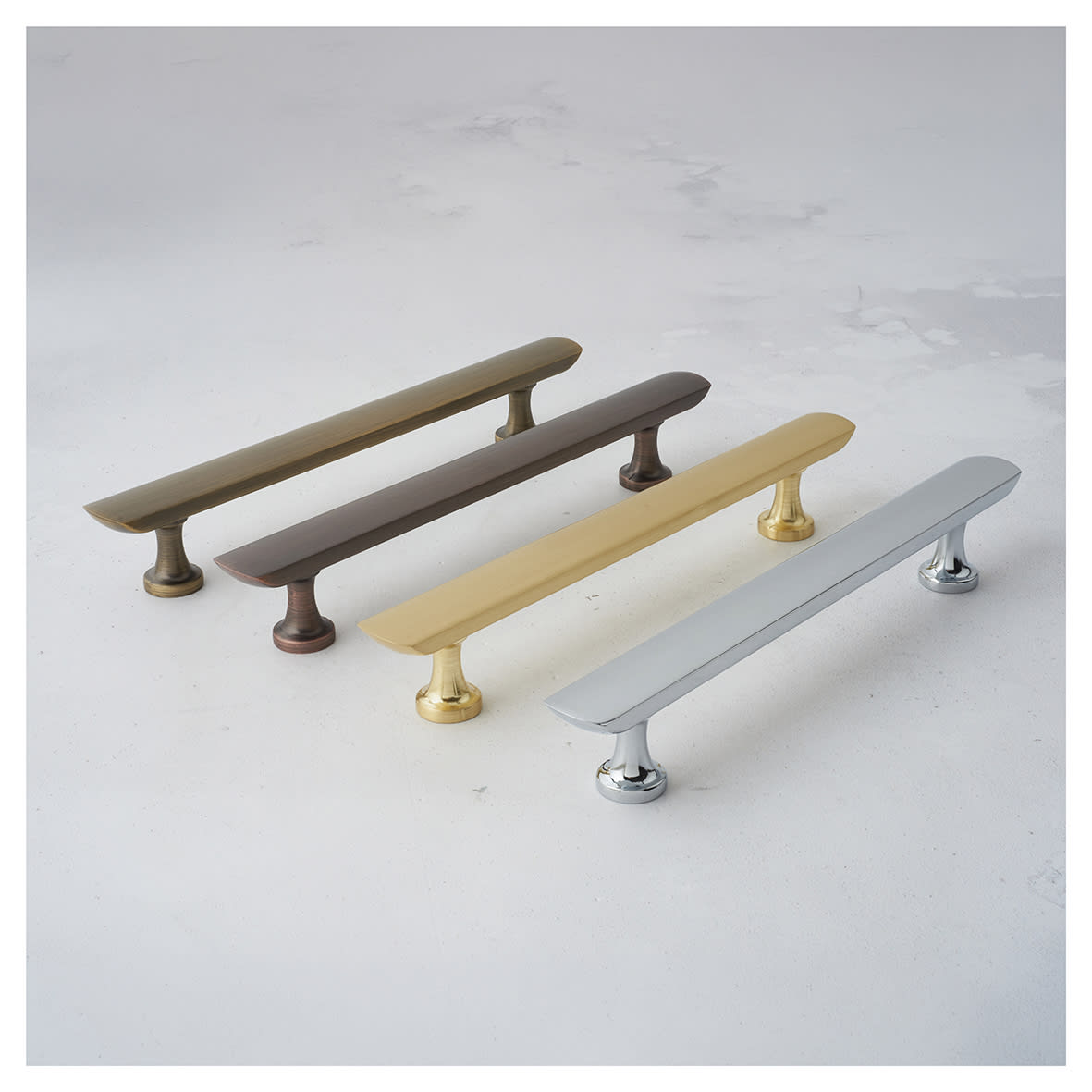 Crofts & Assinder Dorchester 21mm T-Bar Cabinet Pull Handle - 160mm Centres - Brushed Satin Brass - view 6