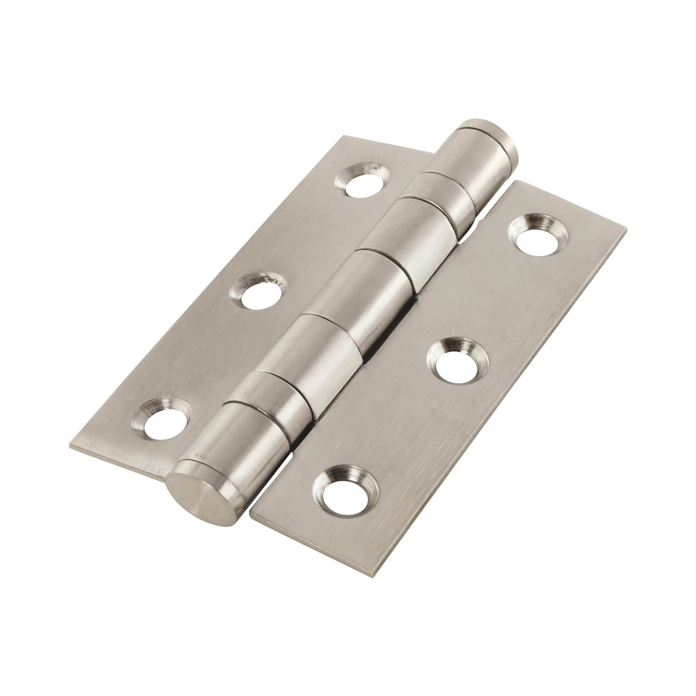 Satin Chrome Bathroom Lock Door Handles on Rose Pack - Dakota Range - view 6