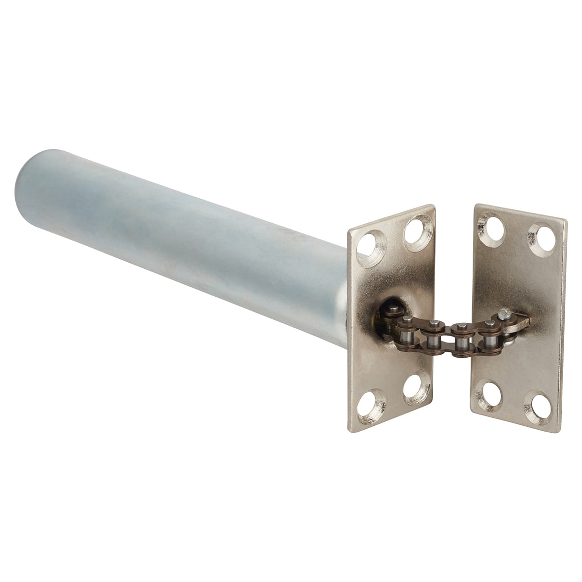 Concealed Chain Door Closer - Square Plate - Polished Chrome - view 2