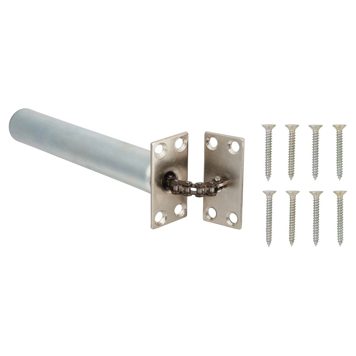 Concealed Chain Door Closer - Square Plate - Polished Chrome - view 4