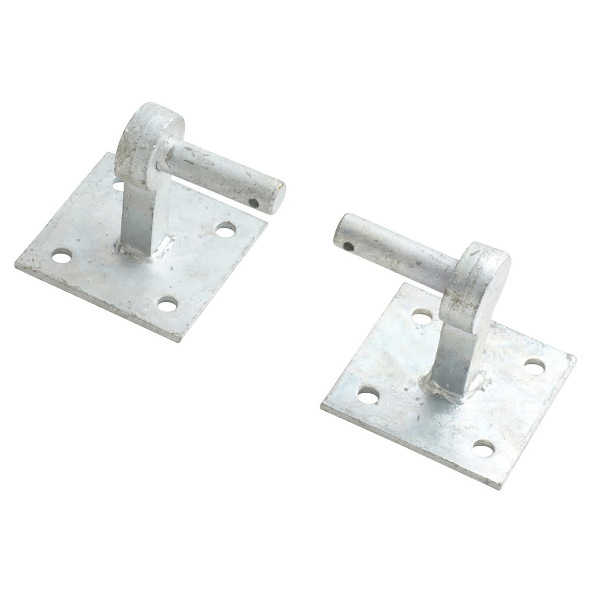 Heavy Duty Adjustable Field Gate Hinge Set On Plates - 600 x 85mm - Galvanised - view 4