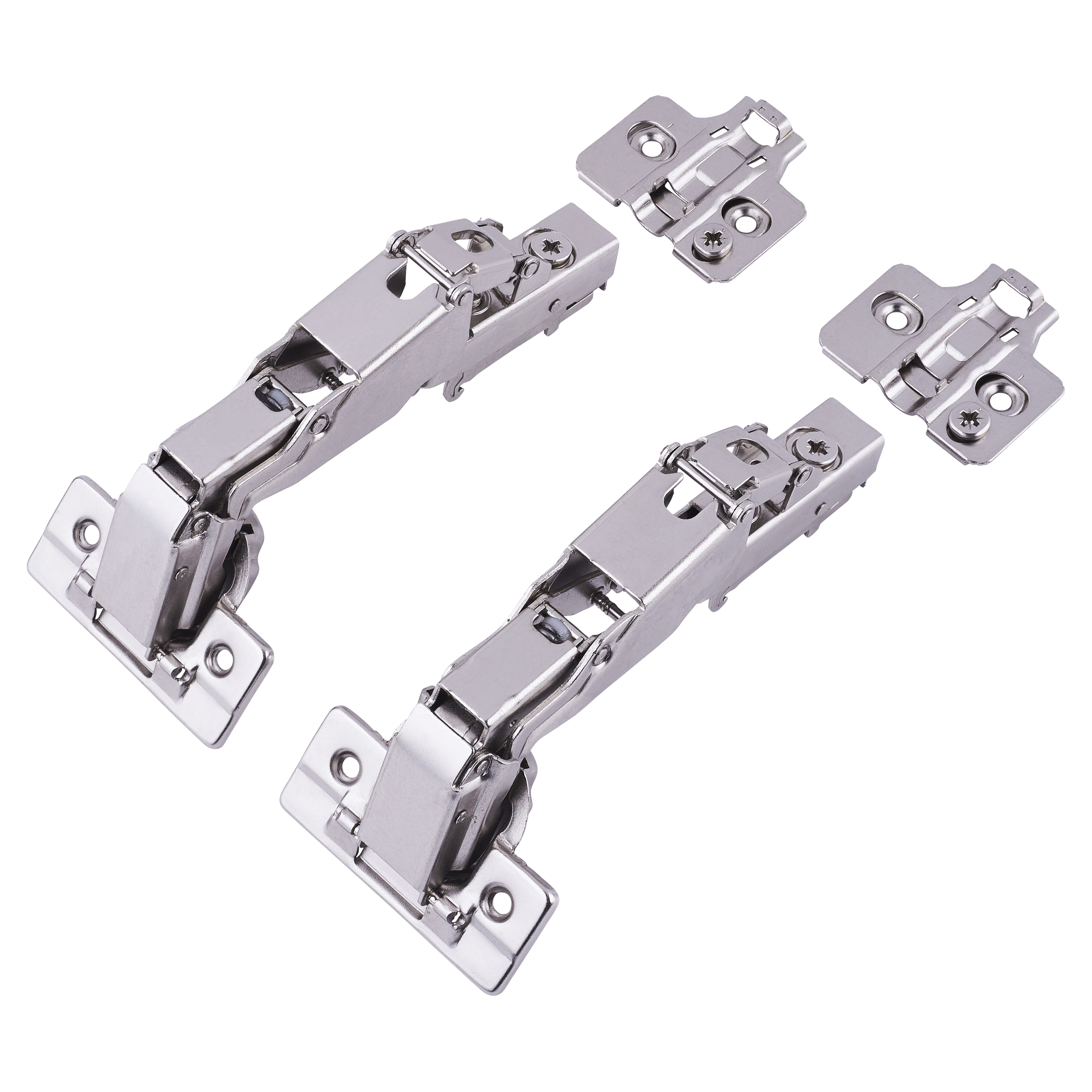 Clip-On Cabinet Hinge - 165° - Soft Close - Inset - Chrome Plated - view 2
