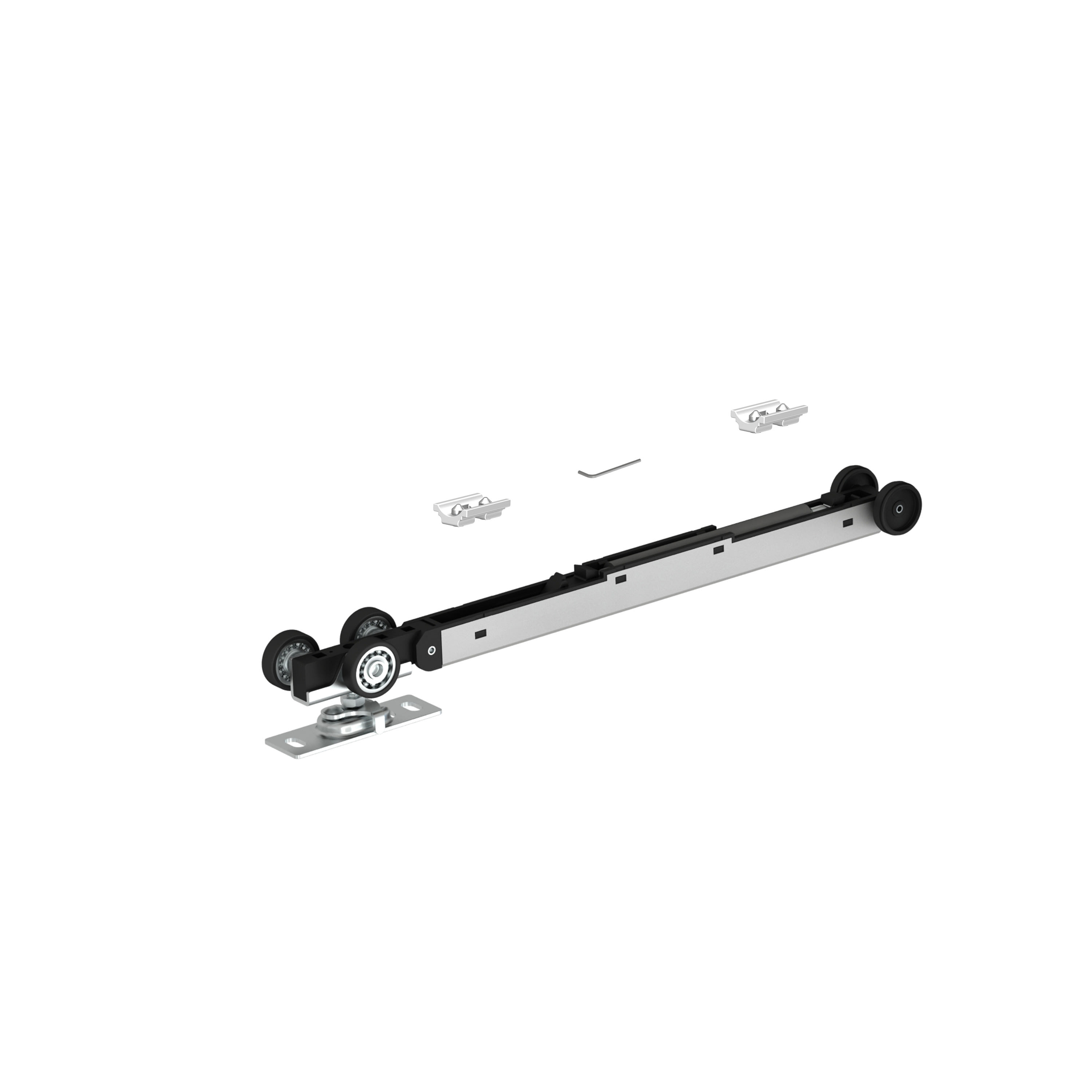 Ultra Double Pocket Door Kit with Soft Close - 120mm Finished Wall - 915 x 2032mm Door Size - view 4