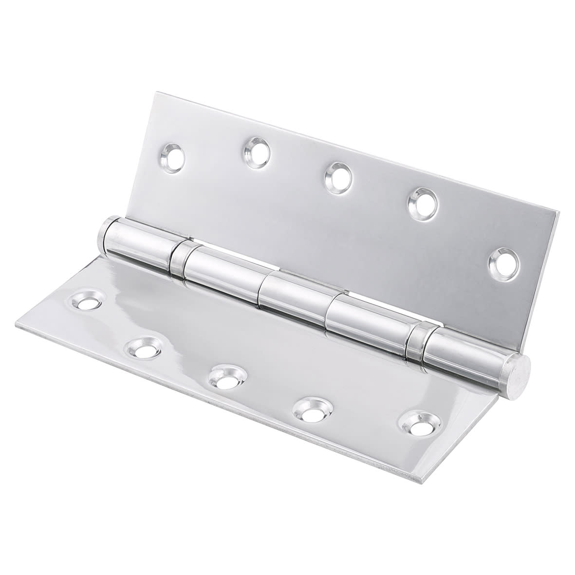 Heavy Duty Ball Bearing Butt Door Hinge - 152 x 102 x 3mm - Polished Stainless Steel - Pair - view 3