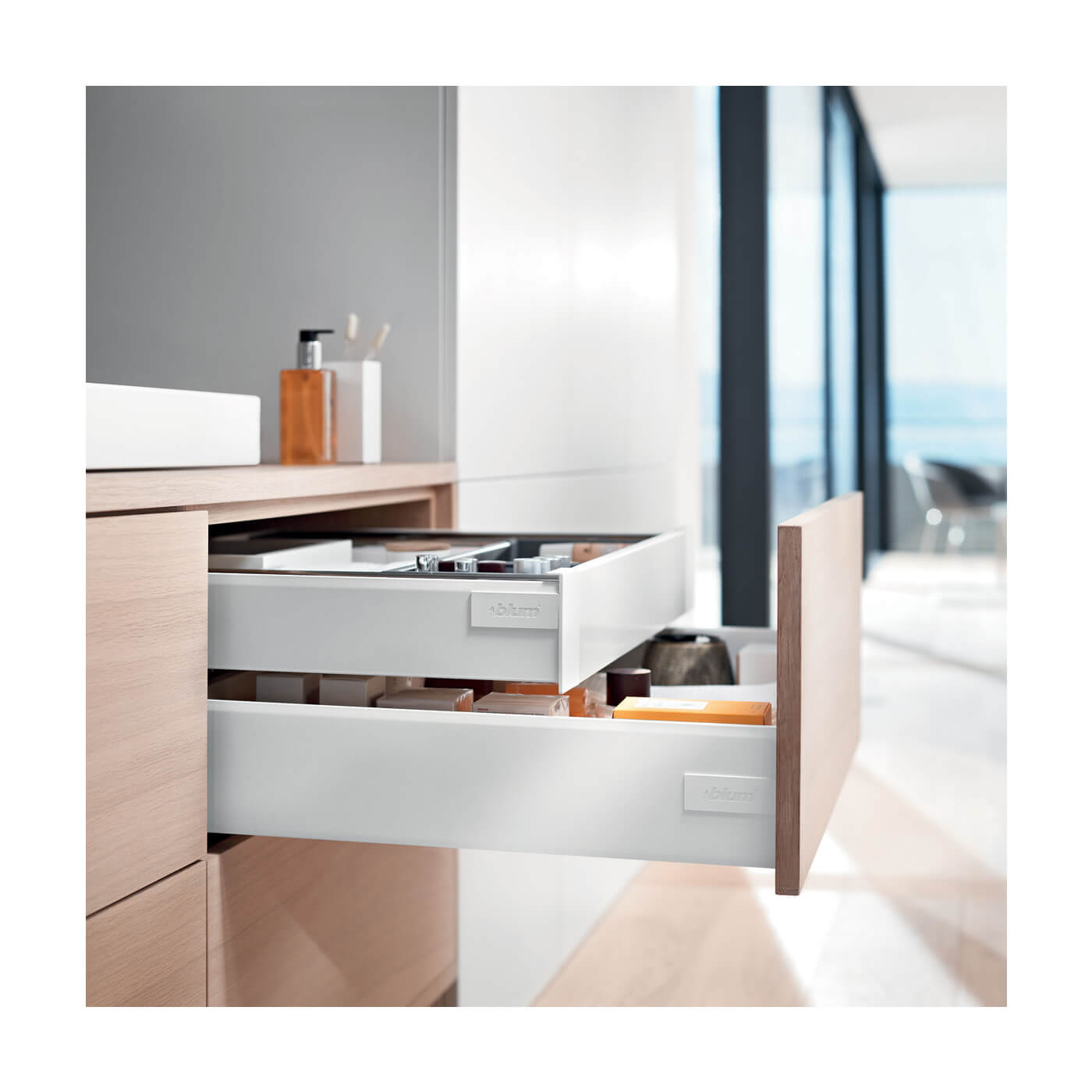 TANDEMBOX ANTARO BLUMOTION Internal Drawer - (H) 84mm x (D) 270mm x (W) 300mm - Grey - view 5