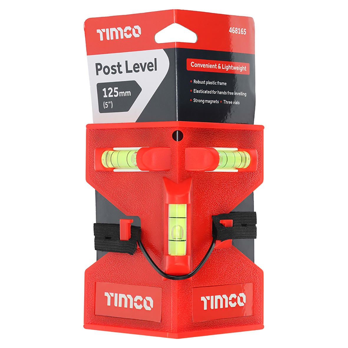 Post Spirit Level - Magnetic - 4.9"/ 125mm - Plastic - view 3