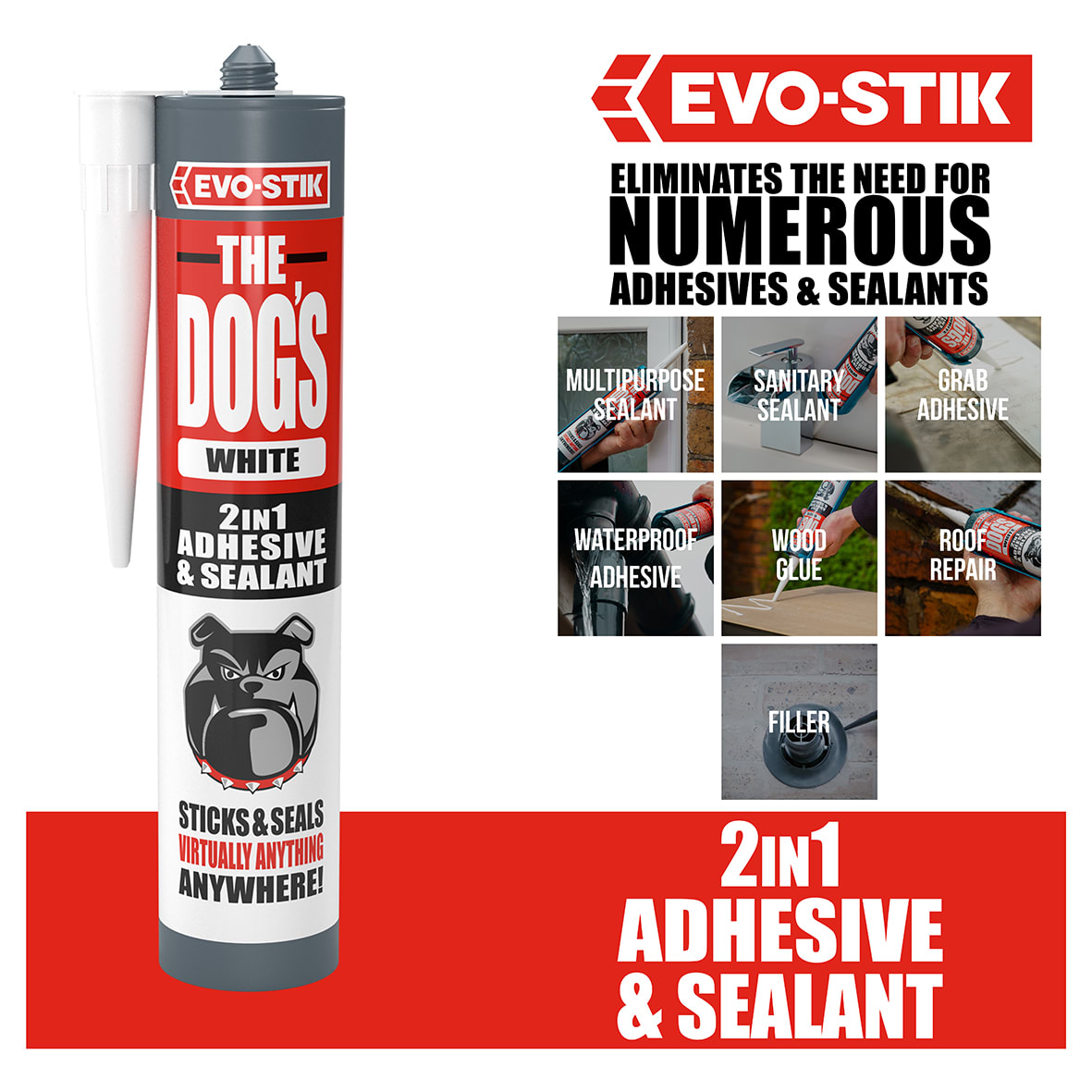 The Dog's Multi-Purpose Sealant & Adhesive - 290ml - White - view 5