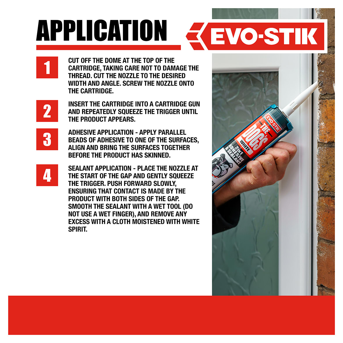The Dog's Multi-Purpose Sealant & Adhesive - 290ml - White - view 6