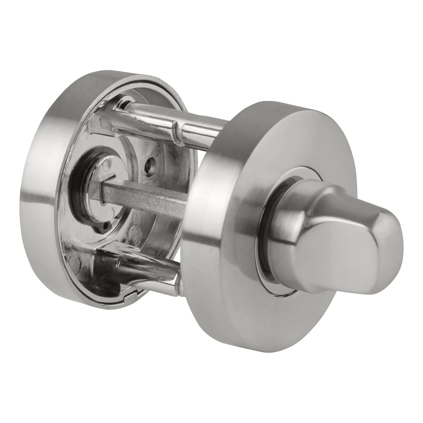 Bathroom Turn & Release - 52mm Diameter - Polished/Satin Chrome - view 3