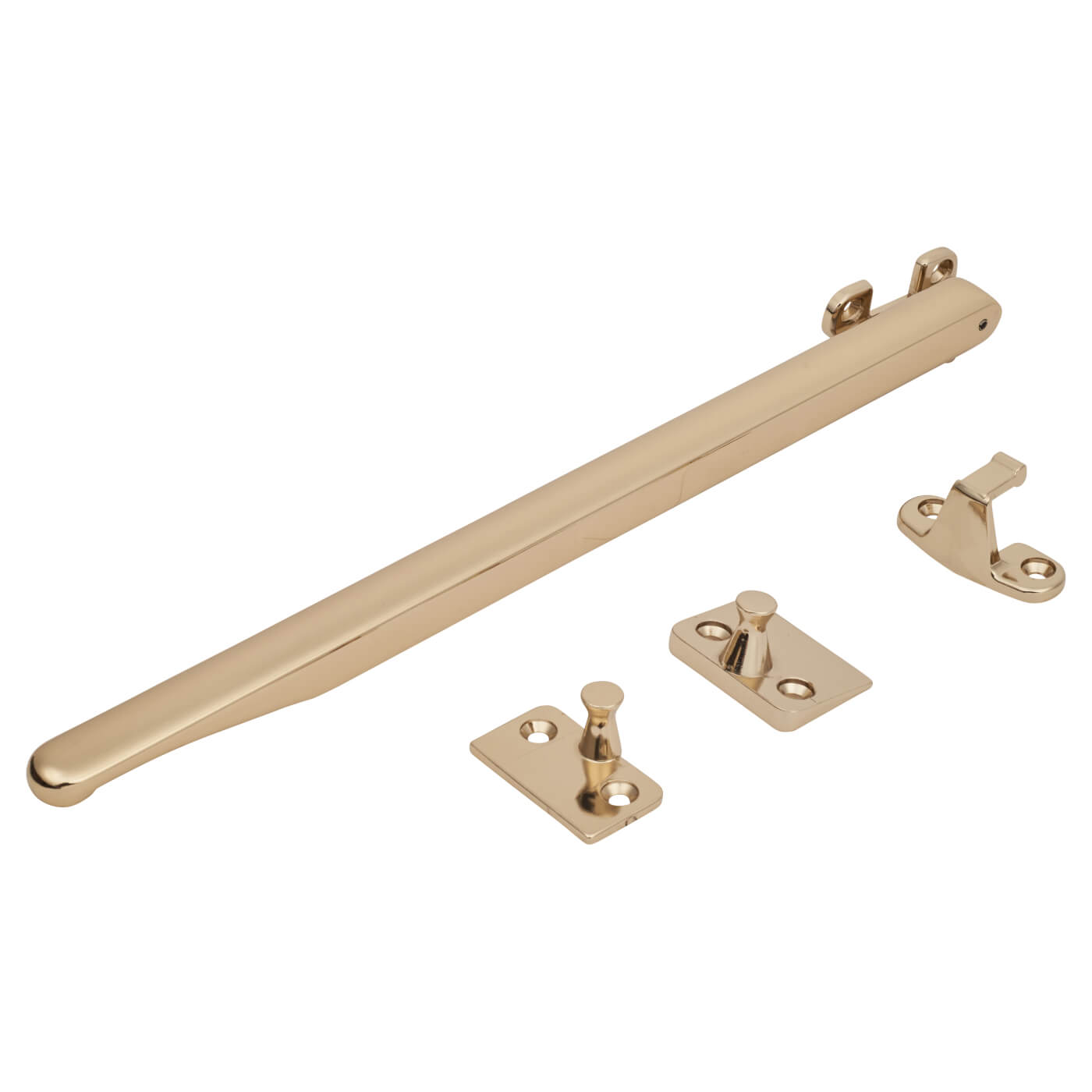 Craftsman Non Locking Bar Casement Window Stay - 11"/280mm Length - Gold - view 2