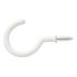 Cup Hook - 32mm Hook - White Plastic Coated - Pack of 10 - view 2