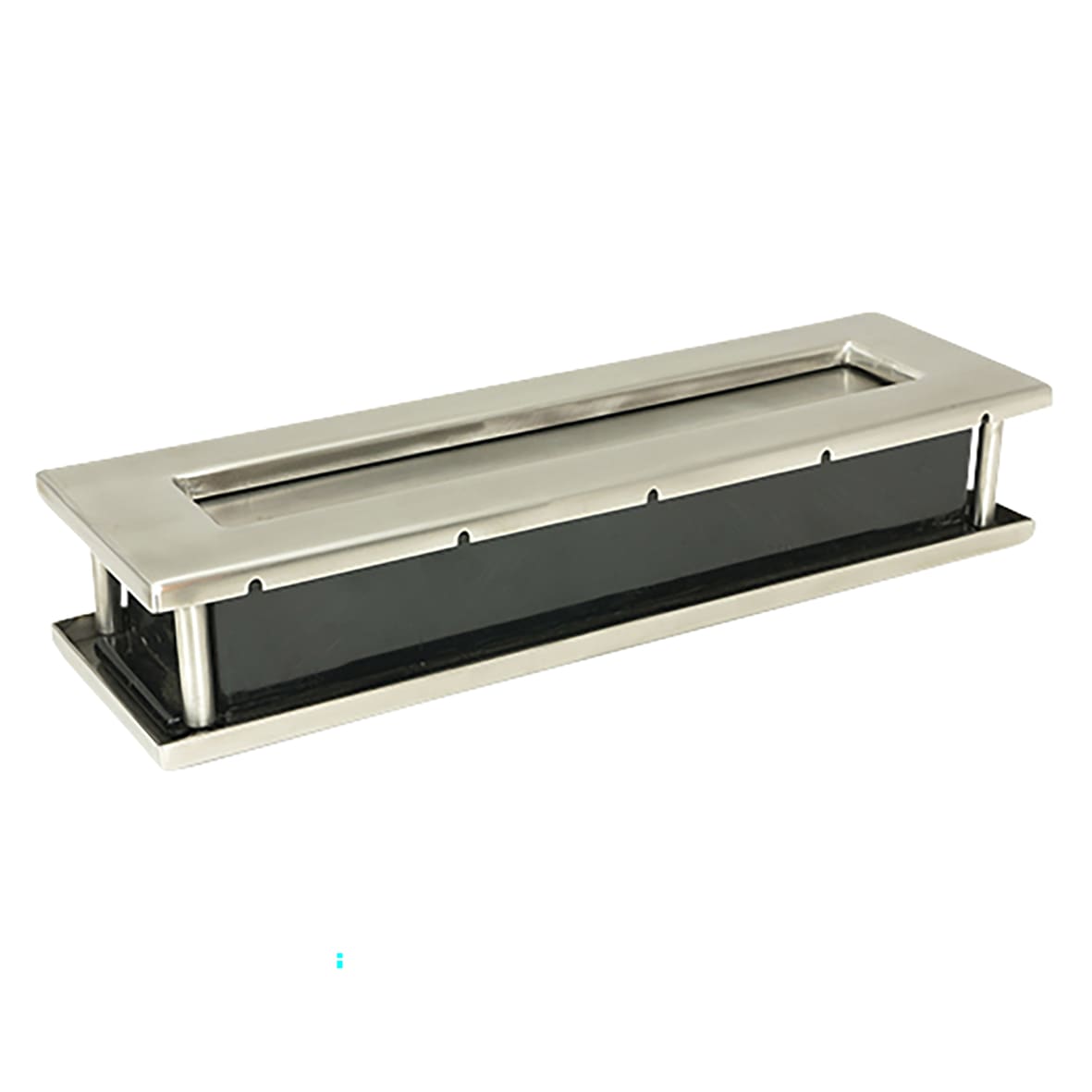 Traditional Letter Plate - 315 x 92mm - Door Thickness 42-72mm - Satin Stainless - view 3