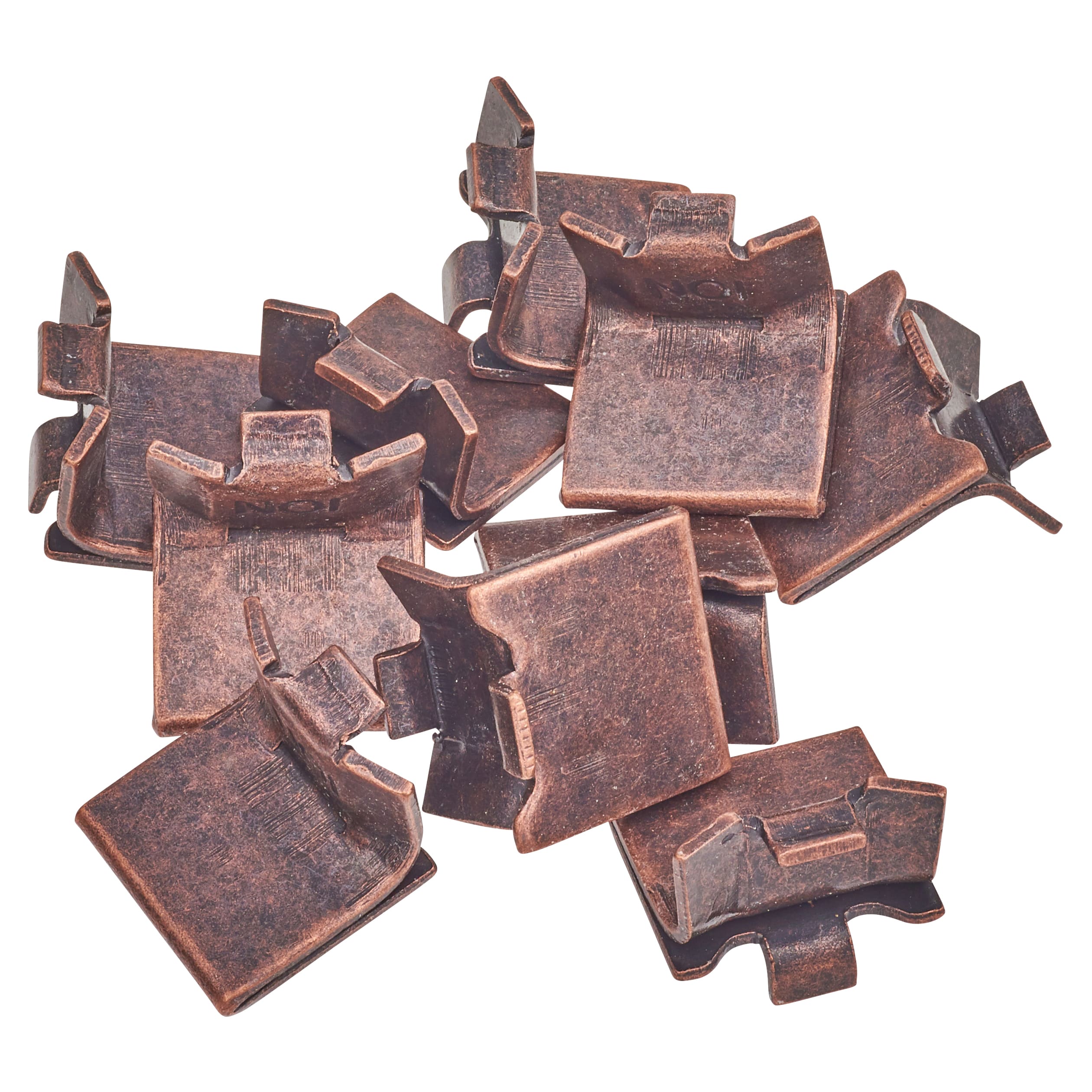 Heavy Duty Raised Bookcase Clip - Bronze Plated - Pack of 10 - view 4