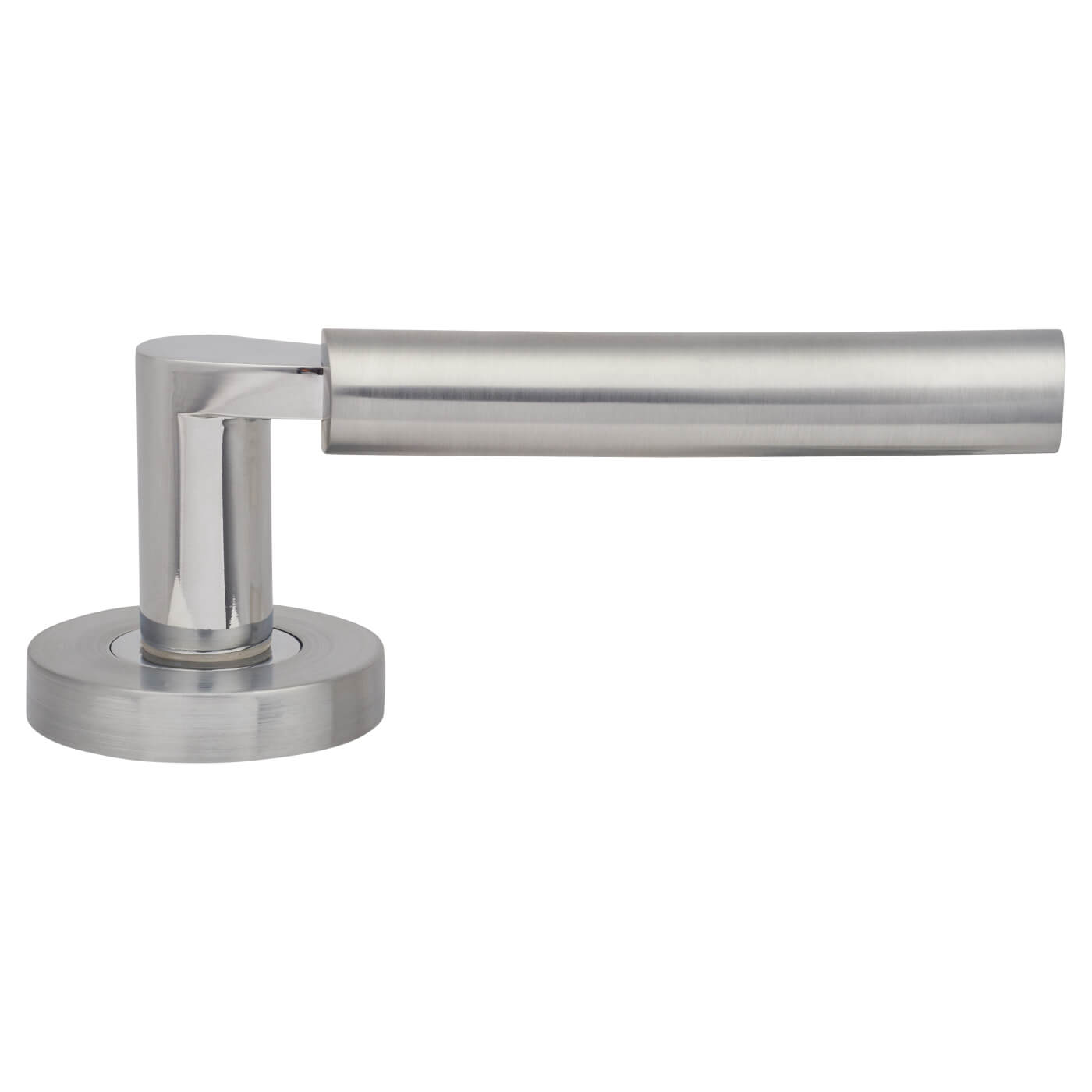 Polished/Satin Chrome Door Handles on Round Rose - Ultro Range - view 4