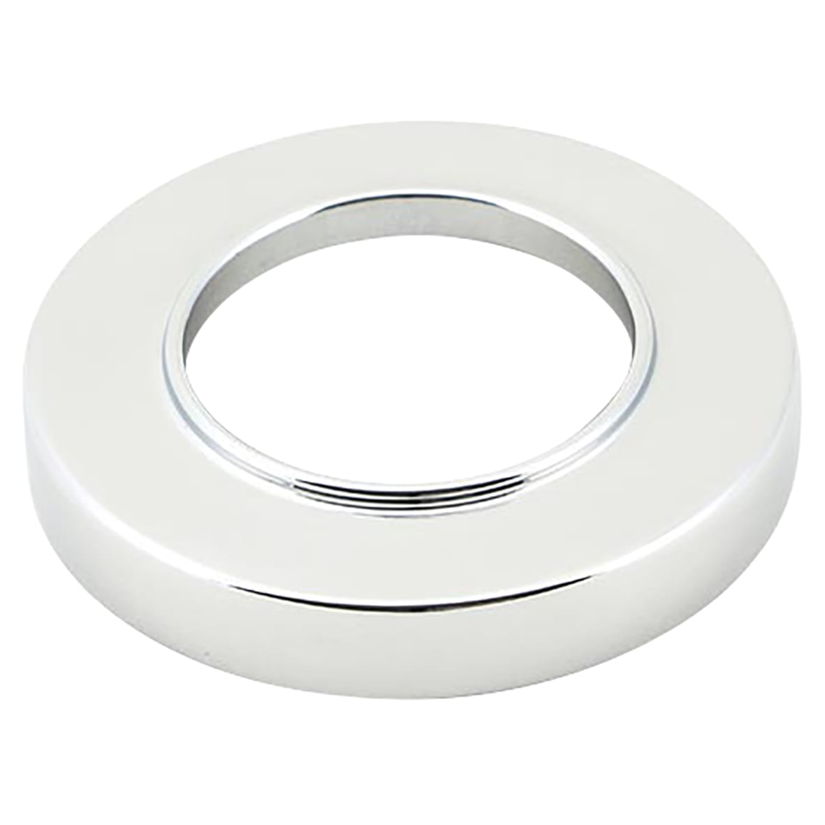 Polished Chrome Door Handles on Round Screw On Rose - Newbury Range - view 3