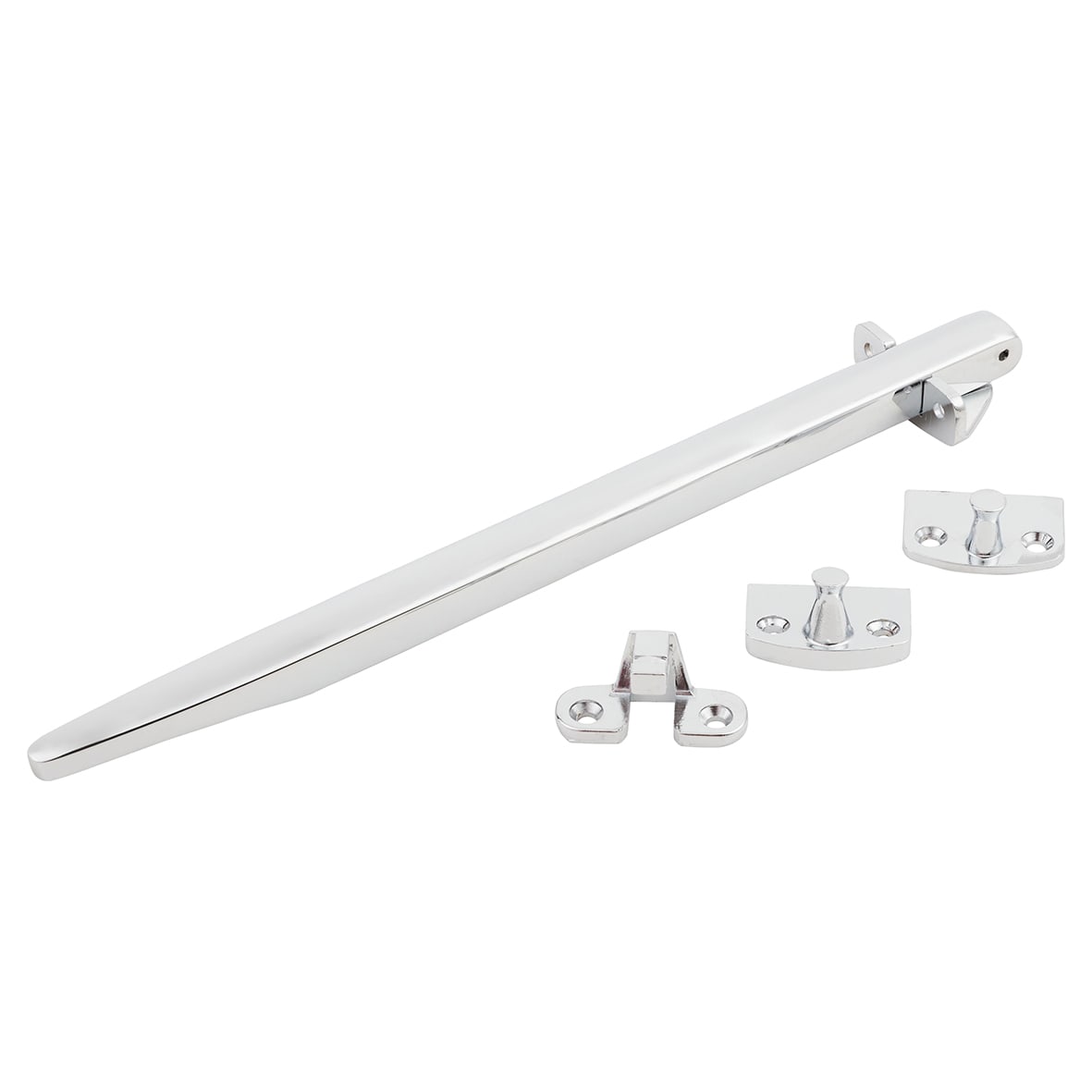 Timber Range Casement Window Stay - 11"/280mm Length - Bright Chrome - view 2