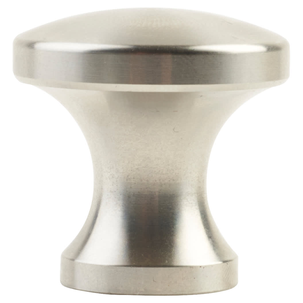 Mushroom Style Round Cabinet Knob - 30mm Diameter - Satin Stainless Steel - view 3