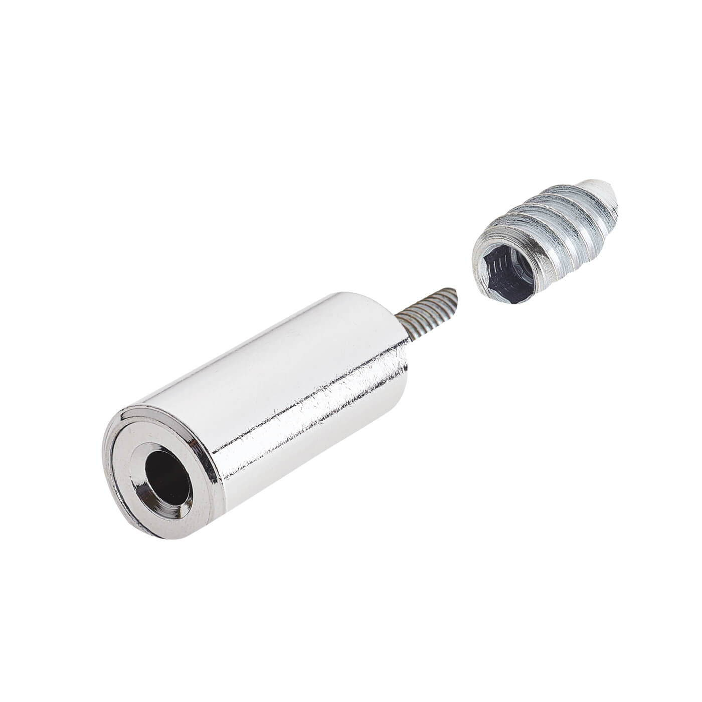 Bramah Rola Wooden Sash Window Stop - 31mm - Polished Chrome - 2 Body + 4 Inserts - view 2