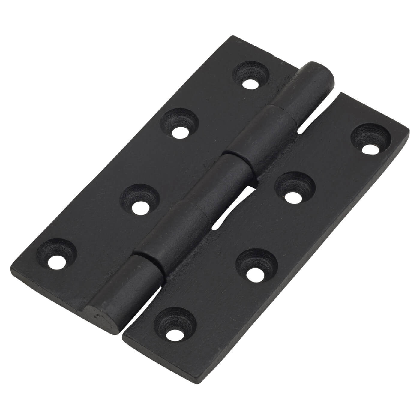 Cast Iron Butt Door Hinge - 100 x 65 x 4.5mm - Antique Black Iron - Pair - view 2