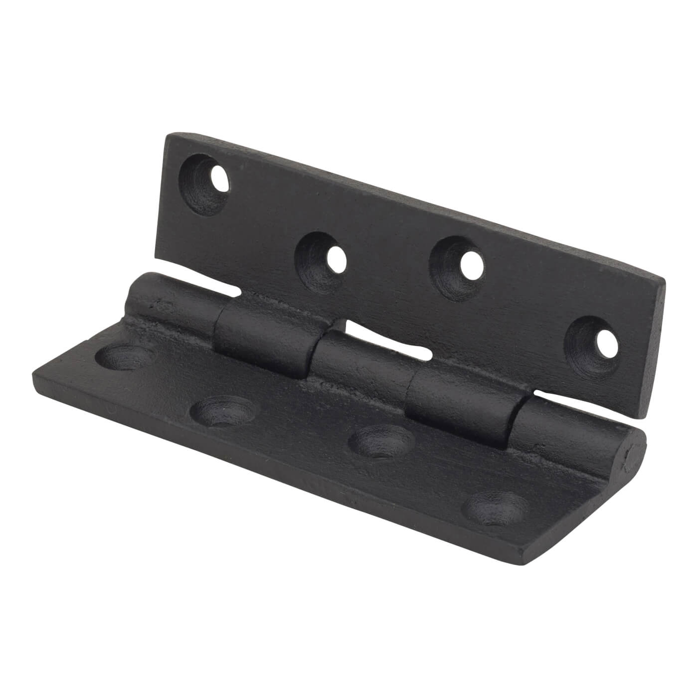 Cast Iron Butt Door Hinge - 100 x 65 x 4.5mm - Antique Black Iron - Pair - view 3