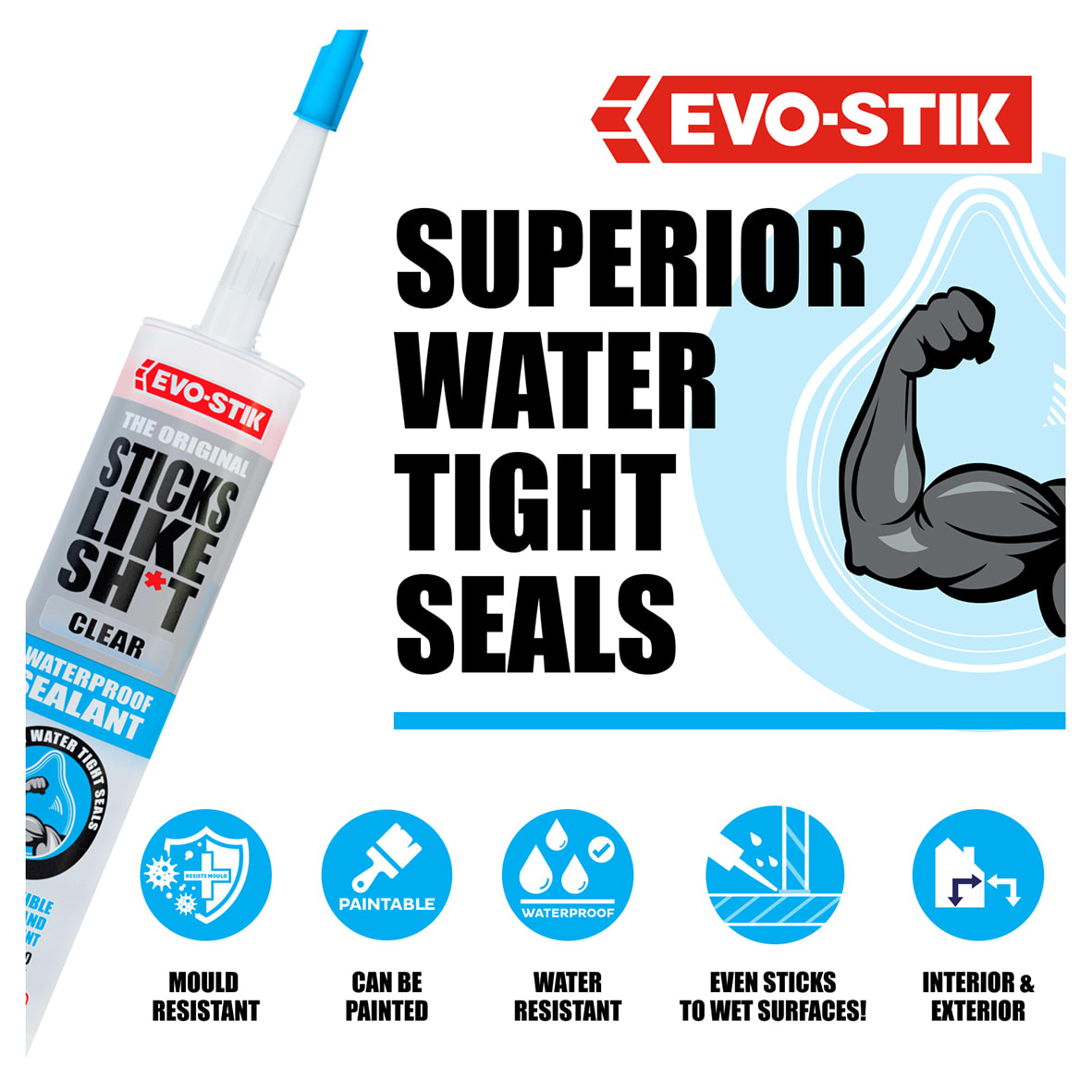 Sticks Like Waterproof Sealant - 290ml - Clear - view 4
