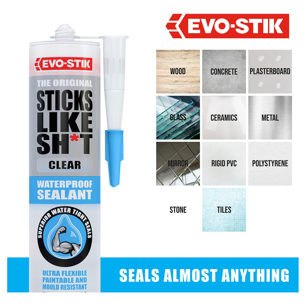 Sticks Like Waterproof Sealant - 290ml - Clear - view 5