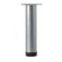 Round Adjustable Cabinet Furniture Leg - 32 x 300mm - Silver Grey - view 2