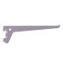 Single Slot Shelf Bracket - 150mm Length - Silver - view 2