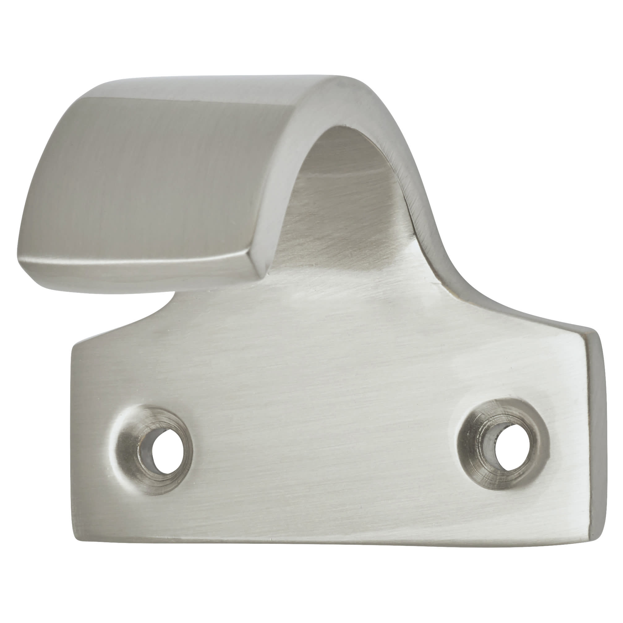 Heavy Cast Pattern Sash Window Finger Lift - 50 x 36mm - Satin Chrome - view 2