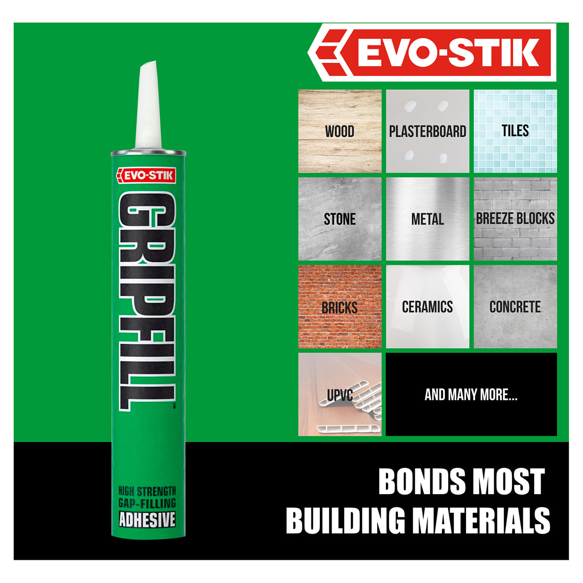 Green Gripfill Grab Adhesive - Solvent Based - 350ml - Grey - view 5