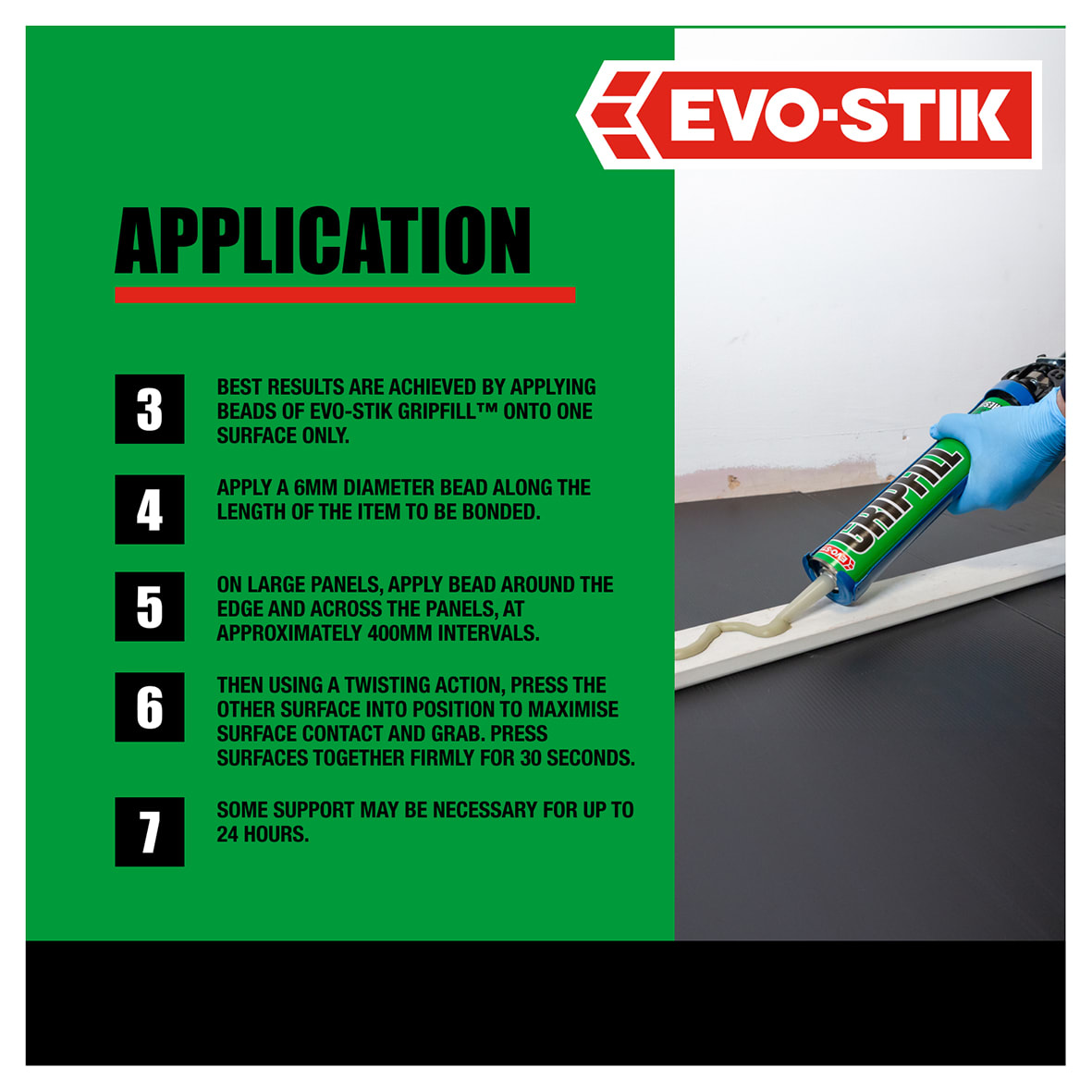 Green Gripfill Grab Adhesive - Solvent Based - 350ml - Grey - view 7