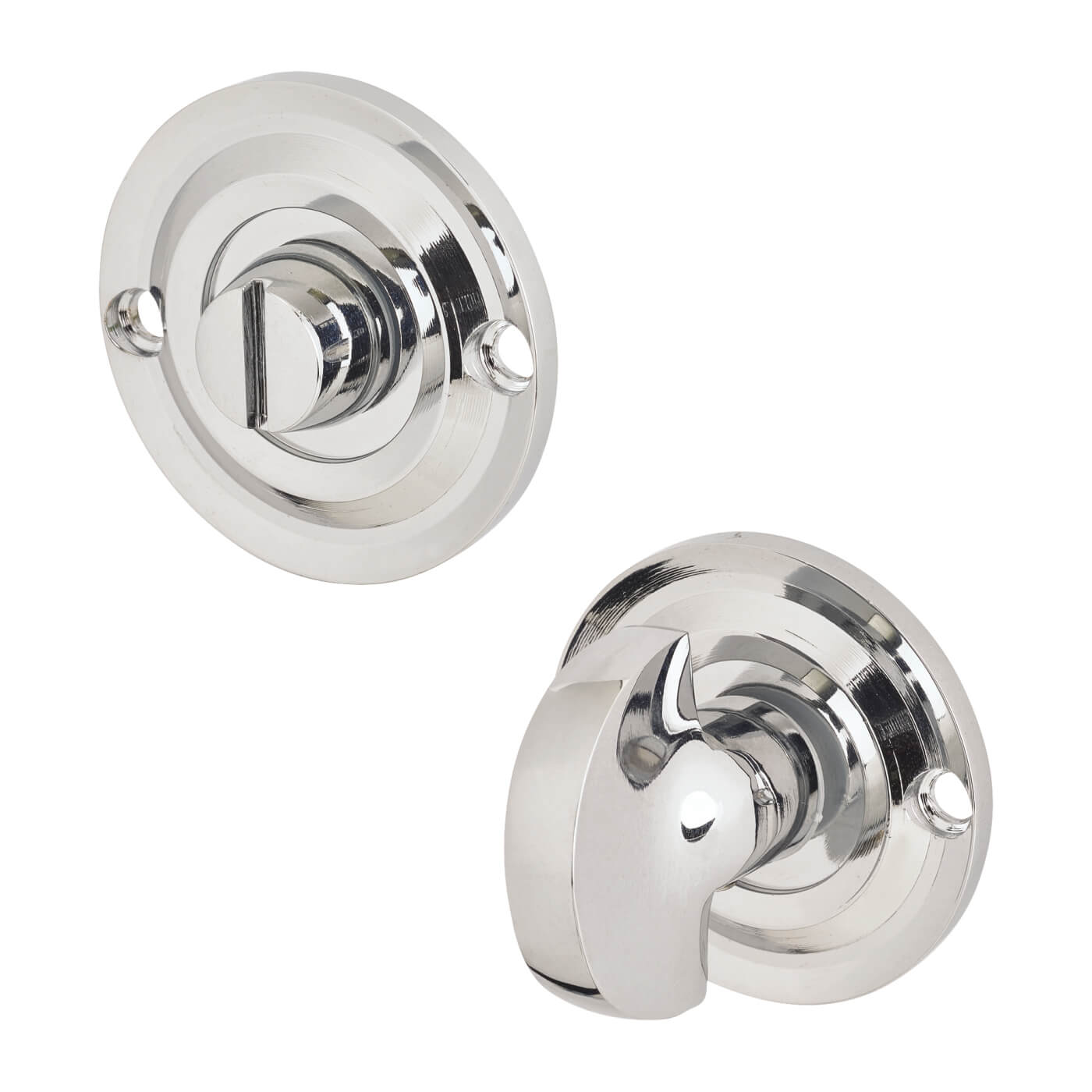 Bathroom Turn & Release - 43mm Diameter - Polished Chrome - view 2