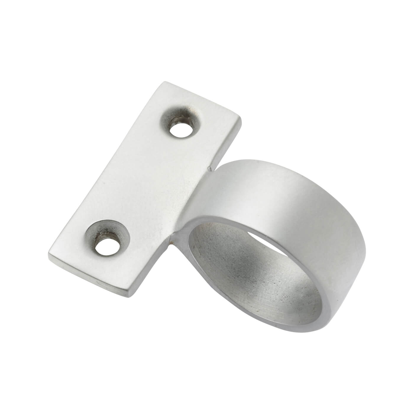 Centre Mounting Sash Window Ring Lift - 30mm Diameter - Satin Chrome - view 2