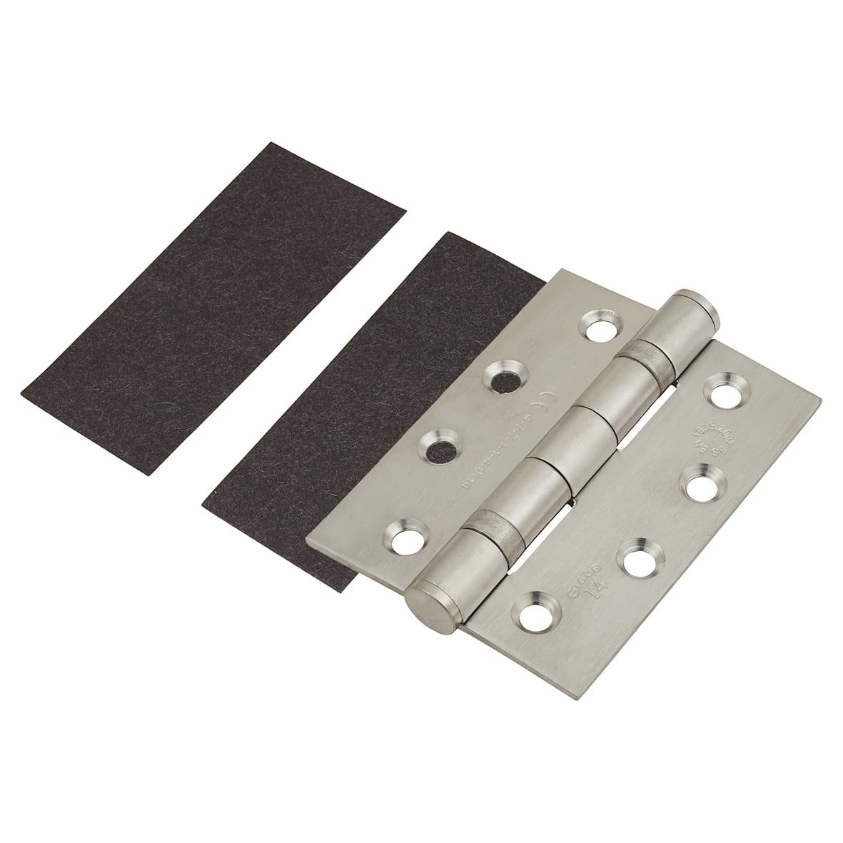 Intumescent Hinge Pads For FD30 & FD60 - Square - 100 x 43 x 0.5mm - Pack of 6 - view 2