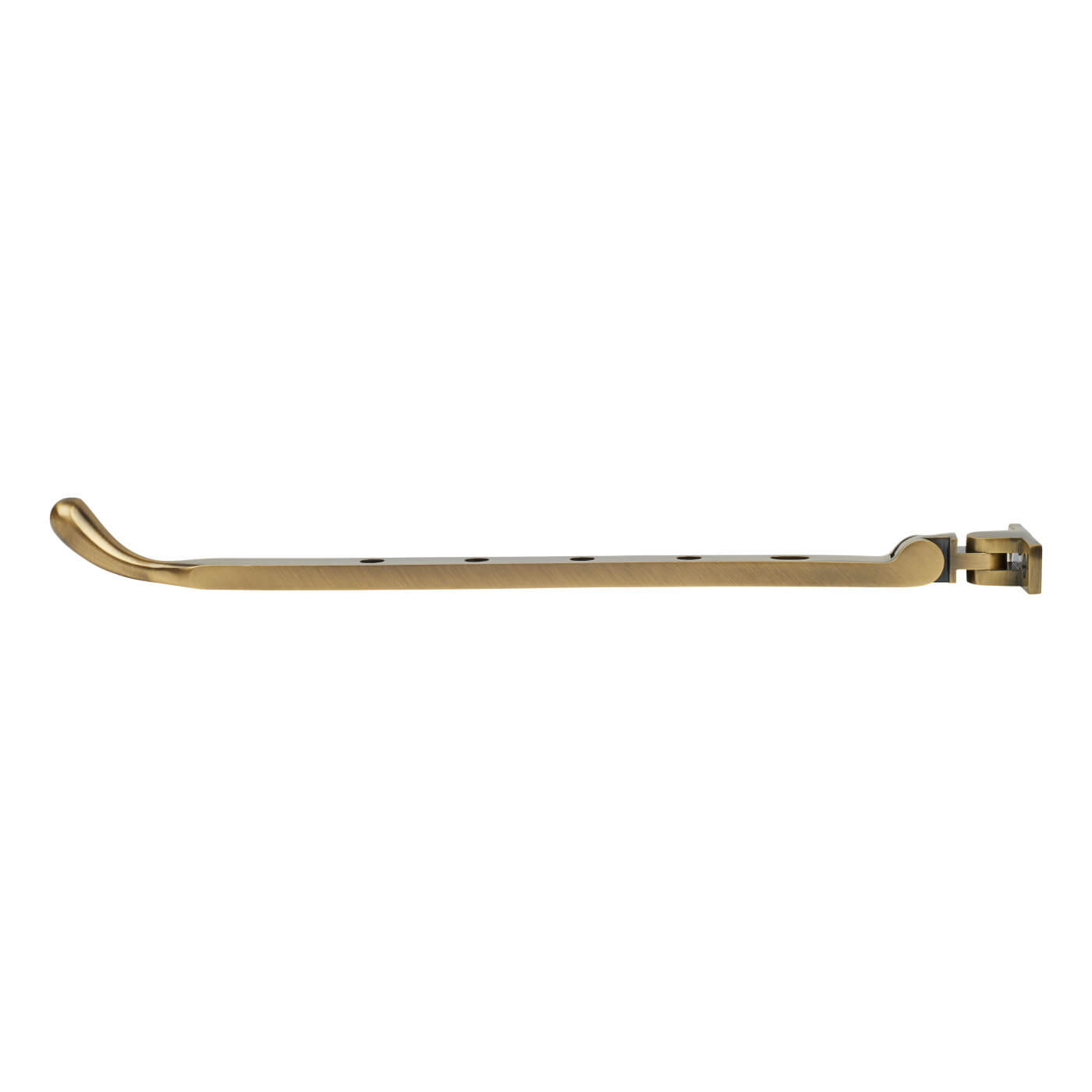 Marcus Bulb End Casement Window Stay - 12"/300mm Length - Antique Brass - view 3