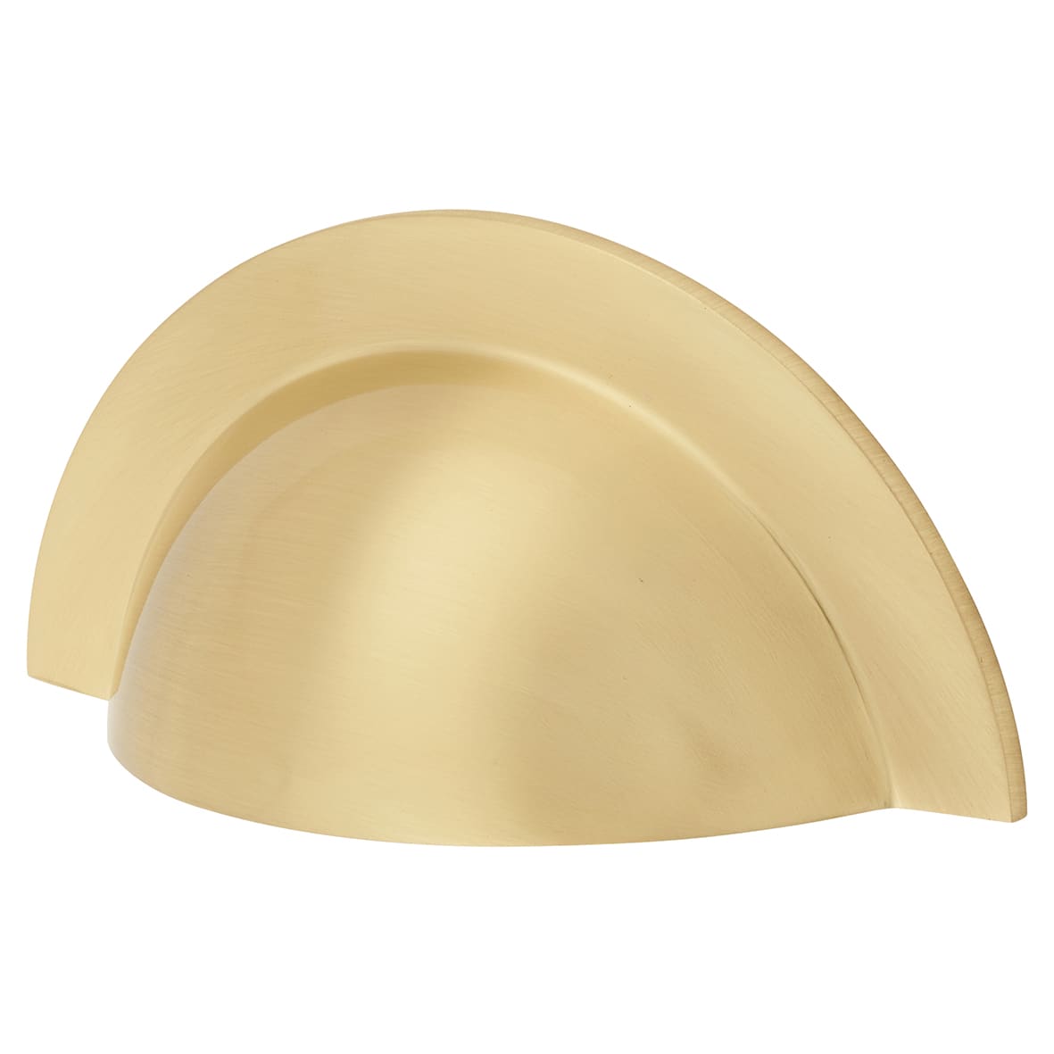 Crofts & Assinder Monmouth Cabinet Cup Handle - 64mm Centres - Brushed Satin Brass - view 2