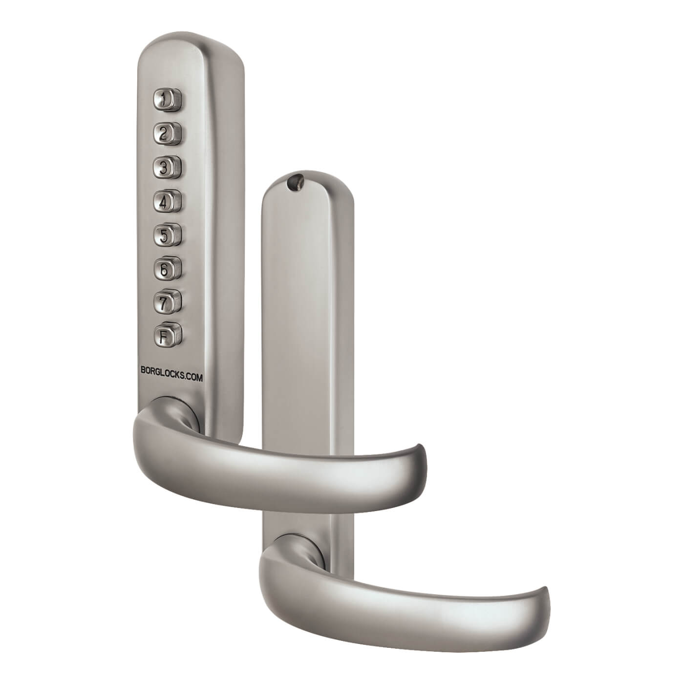 Borg BL6000 Push Button Code Lock for Multipoint Locks - Satin Stainless Steel - view 2