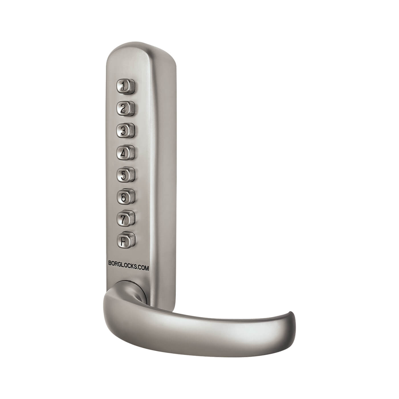 Borg BL6000 Push Button Code Lock for Multipoint Locks - Satin Stainless Steel - view 4