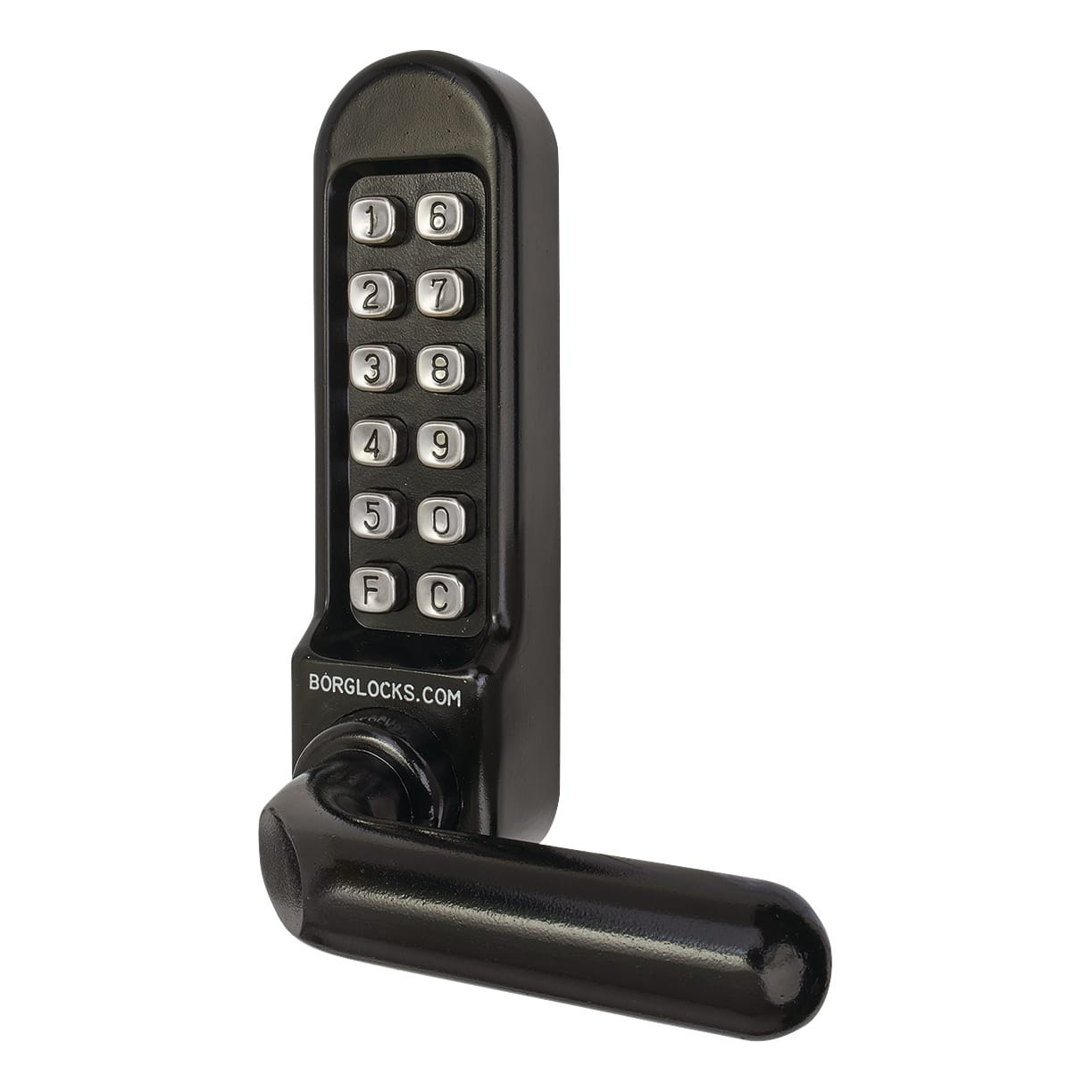 Borg BL5201 External Marine Grade Push Button Code Lock with Intumescent - Black - view 2