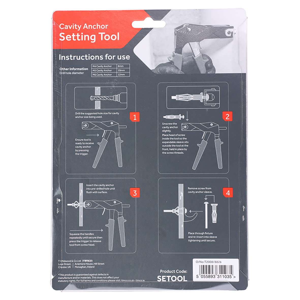 Hollow Wall Anchor Setting Tool - view 3