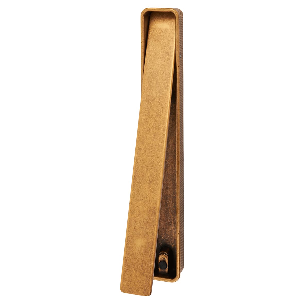 Frome Rectangular Flush Cabinet Pull Handle - 164 x 24mm - Antique Brass - view 2