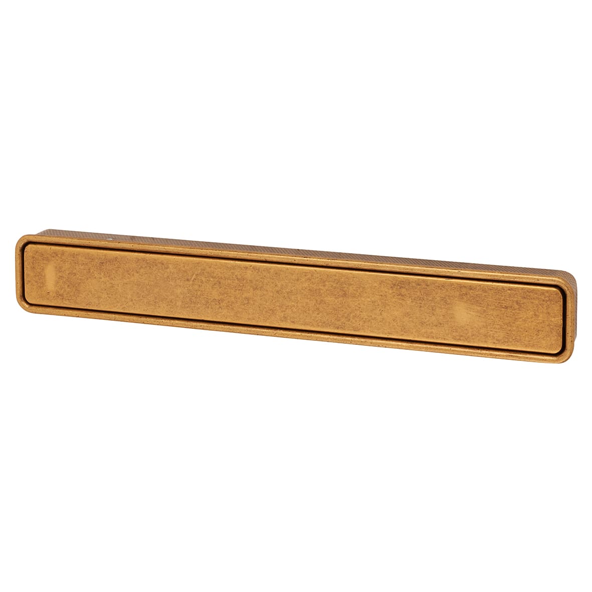 Frome Rectangular Flush Cabinet Pull Handle - 164 x 24mm - Antique Brass - view 4