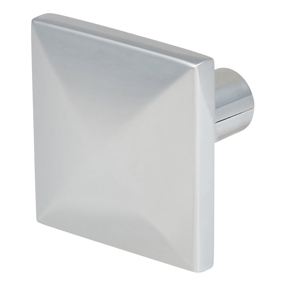 Pyramid Style Square Cabinet Knob - 29 x 29mm - Polished Chrome - view 2