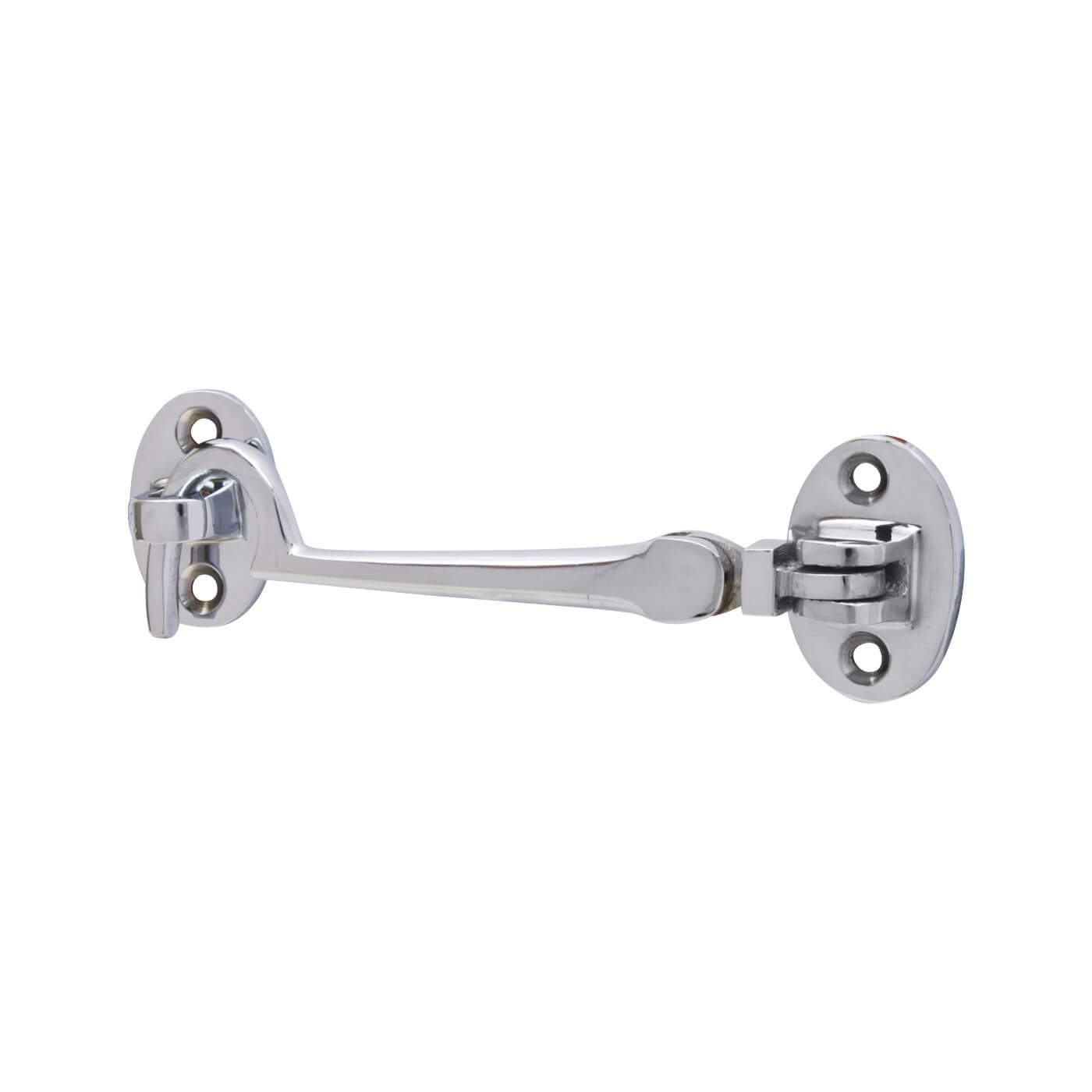 Cabin Hook & Eye - 100mm Length - Polished Chrome - view 2